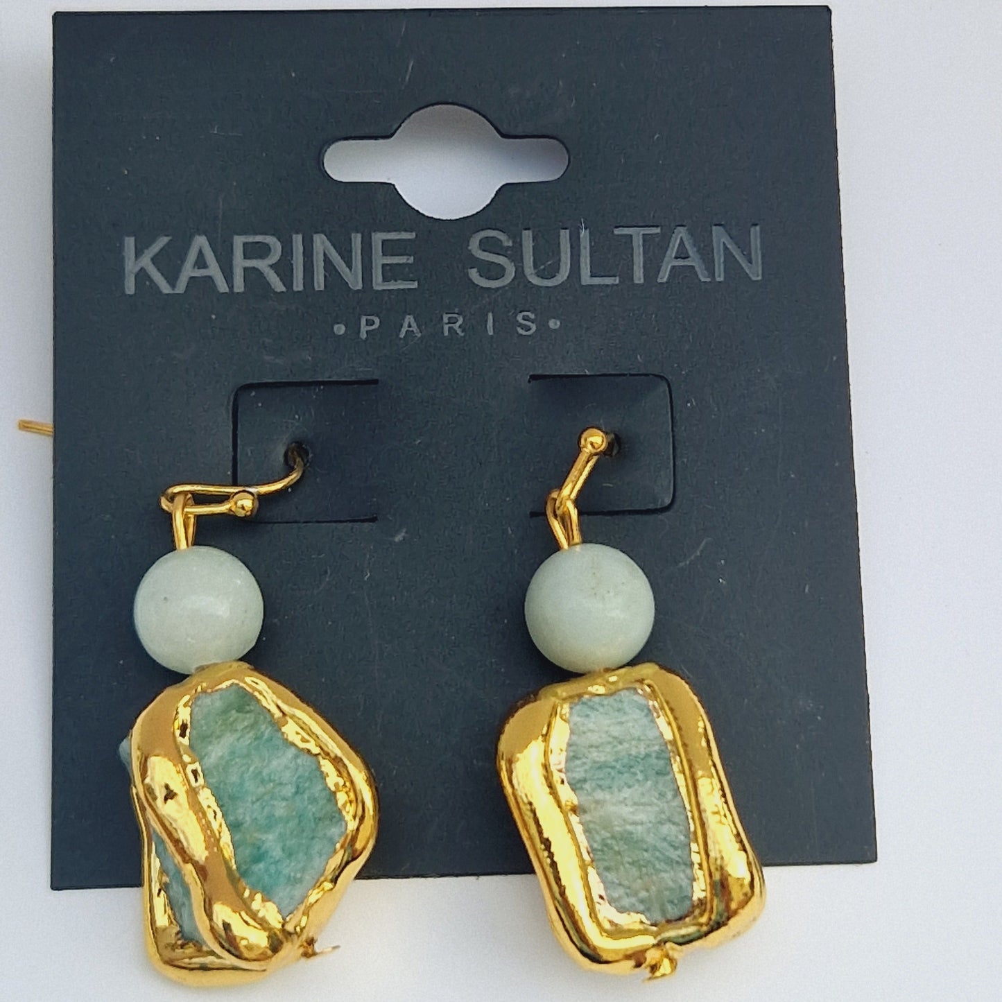 E76519 Boucles d'oreilles Amazonite - Karine SultanKarine Sultan