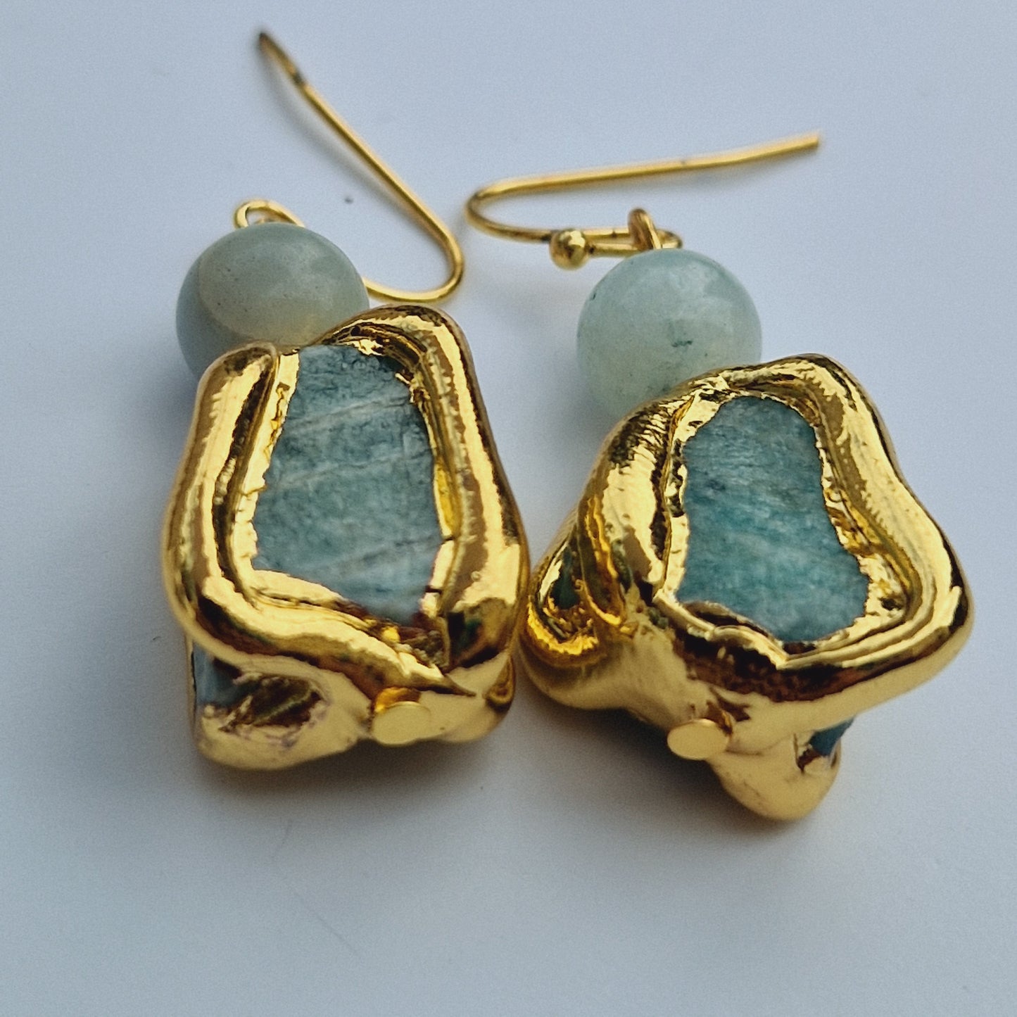 E76519 Boucles d'oreilles Amazonite - Karine SultanKarine Sultan