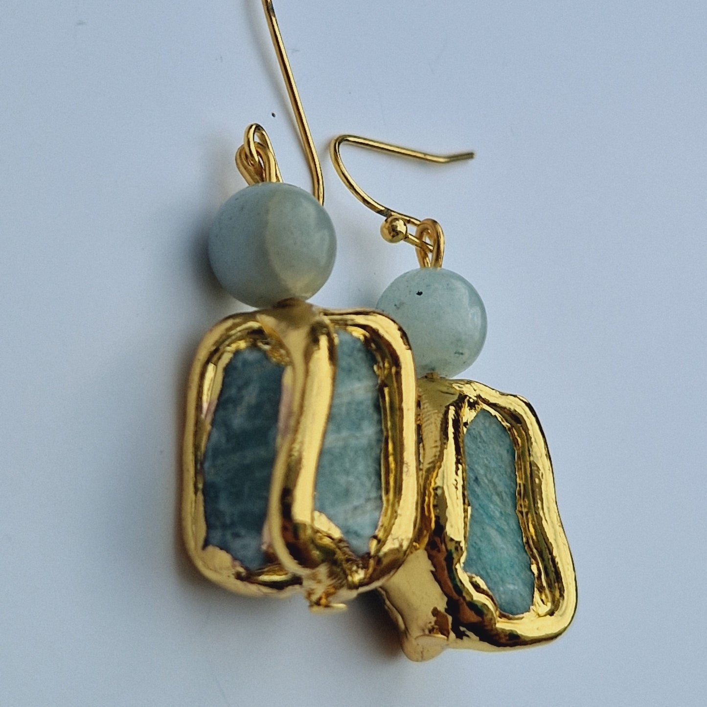 E76519 Boucles d'oreilles Amazonite - Karine SultanKarine Sultan