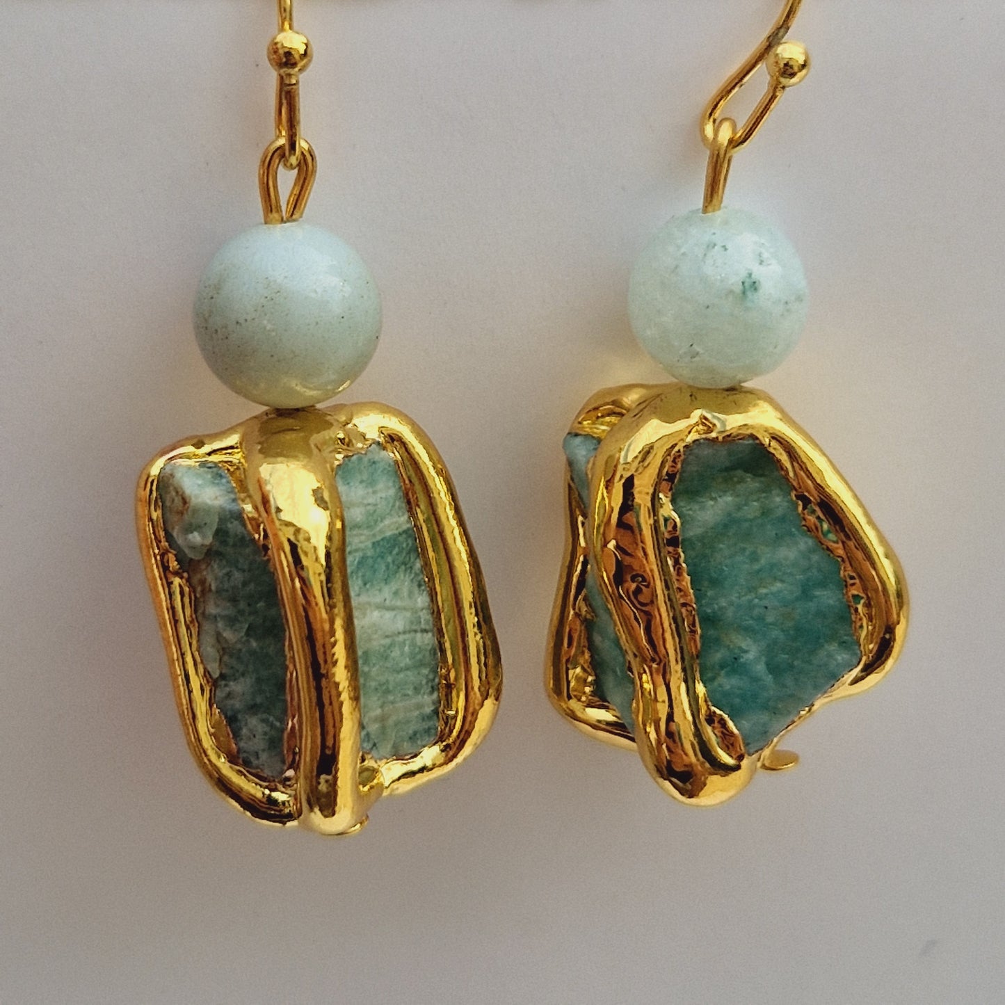 E76519 Boucles d'oreilles Amazonite - Karine SultanKarine Sultan