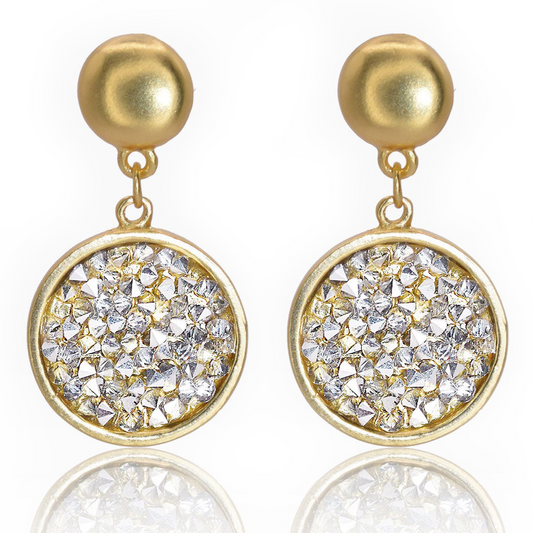 E63002 - Clear cz Boucles D'oreilles - Karine Sultan