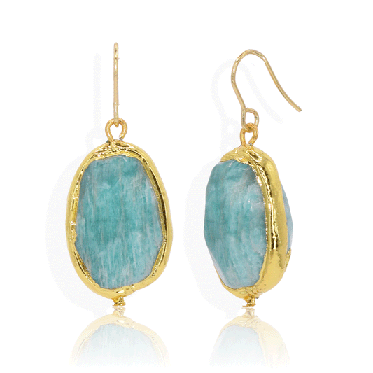 E76516 Boucles d'oreilles Amazonite - Karine SultanKarine Sultan