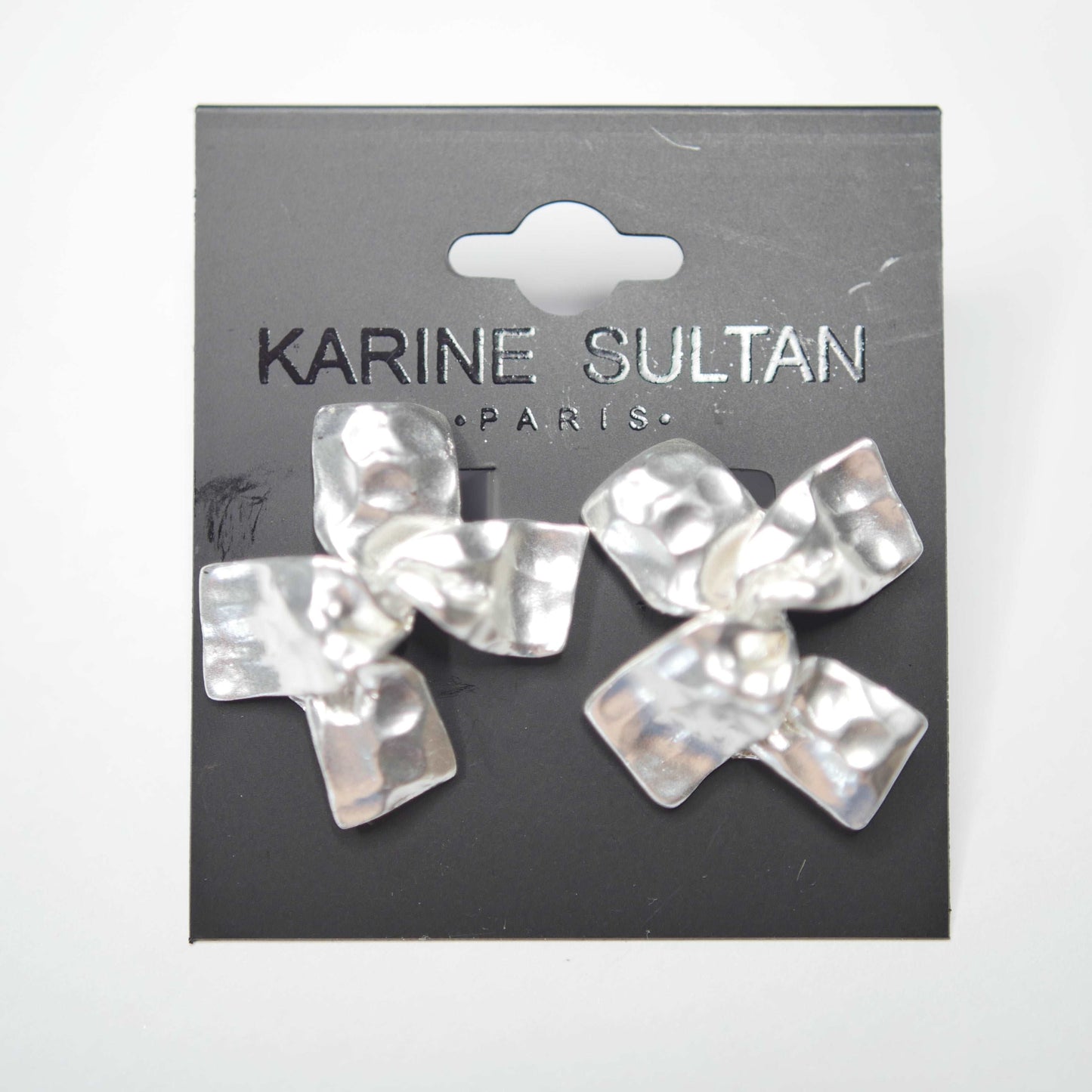 E70757 Boucles d'oreilles clips noeud torsadé - Karine SultanKarine Sultan